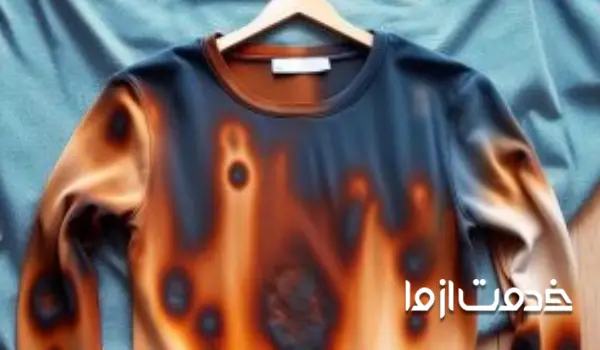 ترمیم لباس سوخته با بخاری